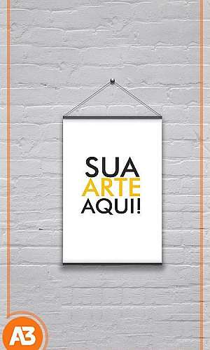 Banner com bastão Banner com bastão